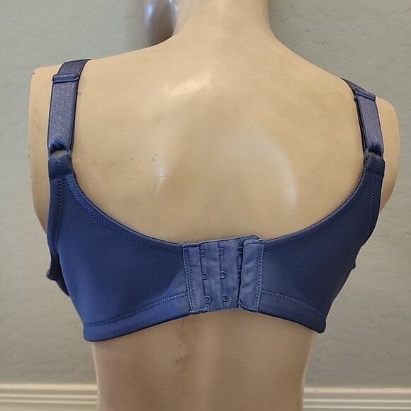 Vanity Fair Bra 42C Blue Wireless Lightly Lined 71380 - Picture 2 of 3
